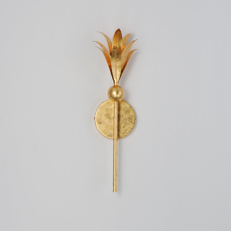 Paloma 1 Light Candle Wall Sconce in Gold Leaf