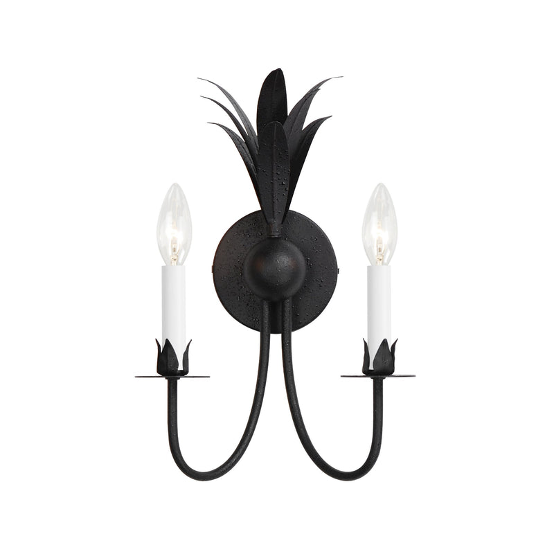 Paloma 2 Light Wall Sconce in Anthracite
