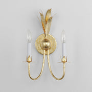 Paloma 2 Light Wall Sconce in Gold Leaf