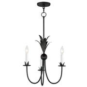 Paloma 3 Light Chandelier in Anthracite