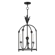 Paloma 3 Light Foyer Pendant in Anthracite