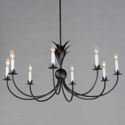 Paloma 8 Light Chandelier in Anthracite