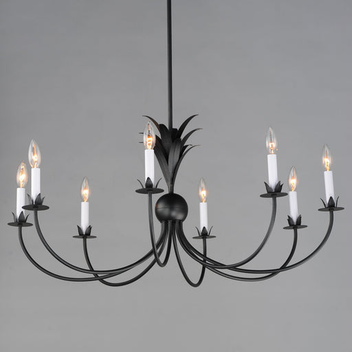 Paloma 8 Light Chandelier in Anthracite
