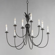 Paloma 9 Light Chandelier in Anthracite