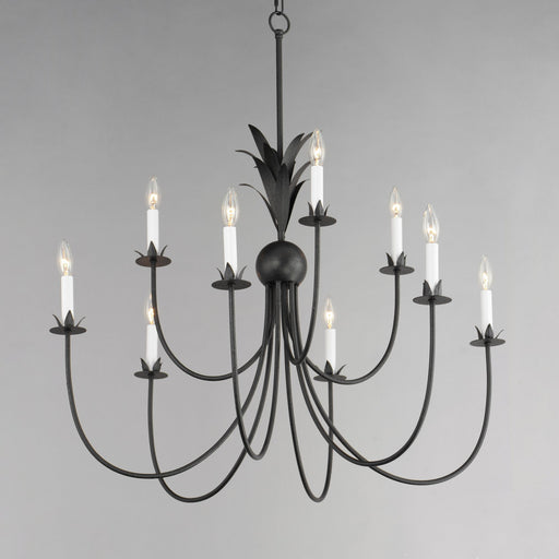 Paloma 9 Light Chandelier in Anthracite