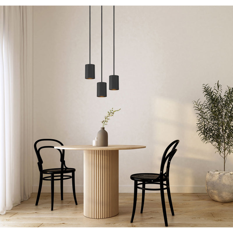 Pilson Short Pendant in Matte Black