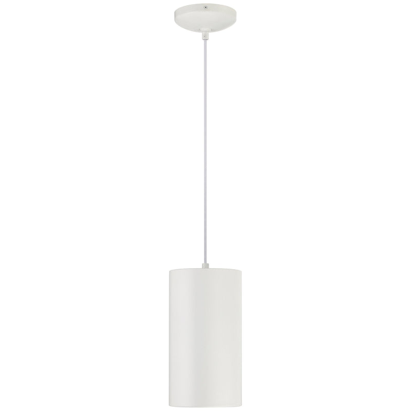 Pilson XL Tall Pendant in Matte White