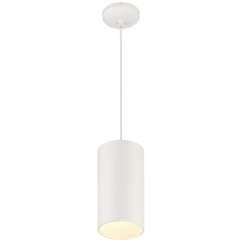 Pilson XL Tall Pendant in Matte White
