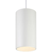 Pilson XL Tall Pendant in Matte White