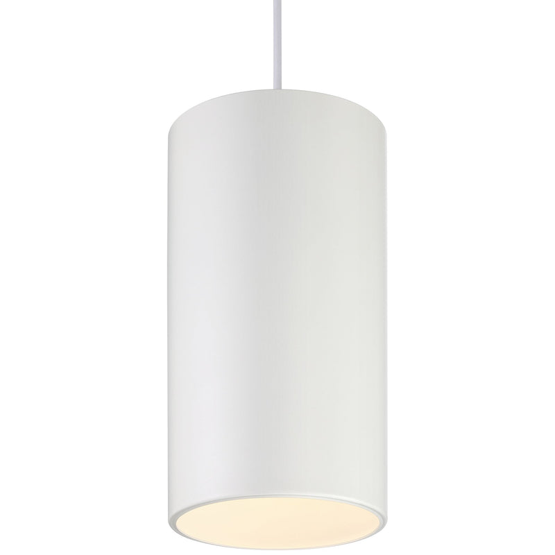 Pilson XL Tall Pendant in Matte White