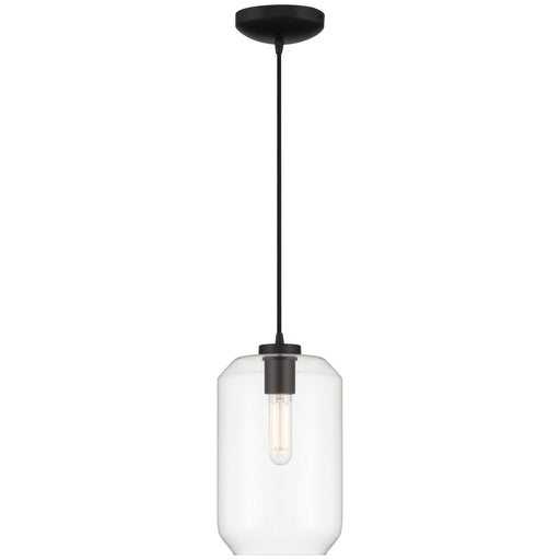 Clarity 7" LED Mini Pendant in Black