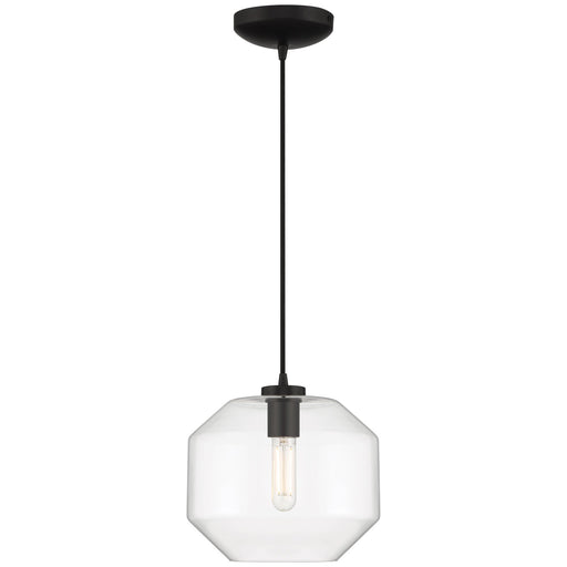 Clarity 9.5" LED Mini Pendant in Black