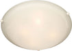 2680MRWT - Malaga 2-Light Flush Mount in White with Marble Glass by Maxim Lighting