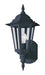 Builder Cast 1-Light Outdoor Wall Mount in Black with Clear Glass - Lamps Expo