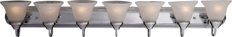 8016MRPC - Essentials 7-Light Bath Sconce in Polished Chrome by Maxim Lighting