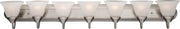Essentials 7-Light Bath Sconce in Satin Nickel - Lamps Expo