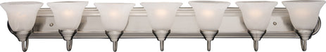 Essentials 7-Light Bath Sconce in Satin Nickel - Lamps Expo
