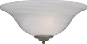 Essentials 1-Light Wall Sconce in Pewter with Marble Glass - Lamps Expo