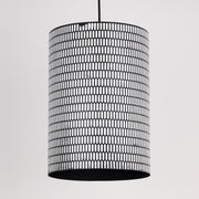 Shaka 1 Light Pendant in Black / White