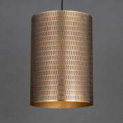 Shaka 1 Light Pendant in Weathered Brass