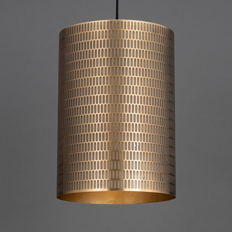 Shaka 1 Light Pendant in Weathered Brass