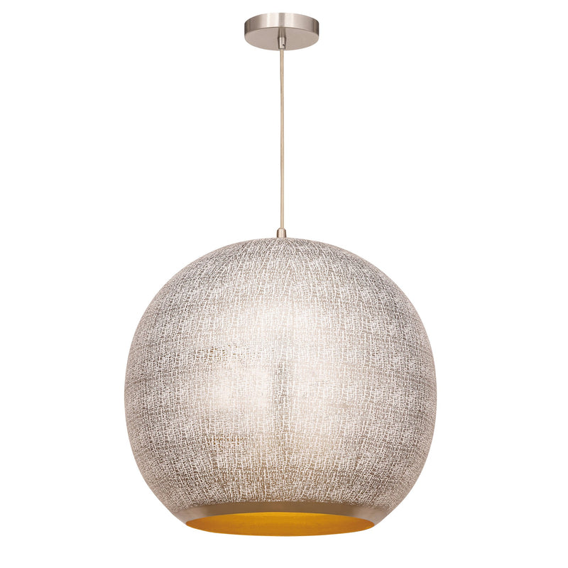 Aurelia 20" 1 Light Pendant in Arctic White
