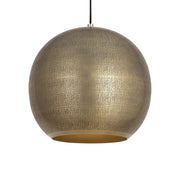 Aurelia 20" 1 Light Pendant in Weathered Brass