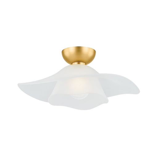 Netherlee Flush Mount in Aged Brass