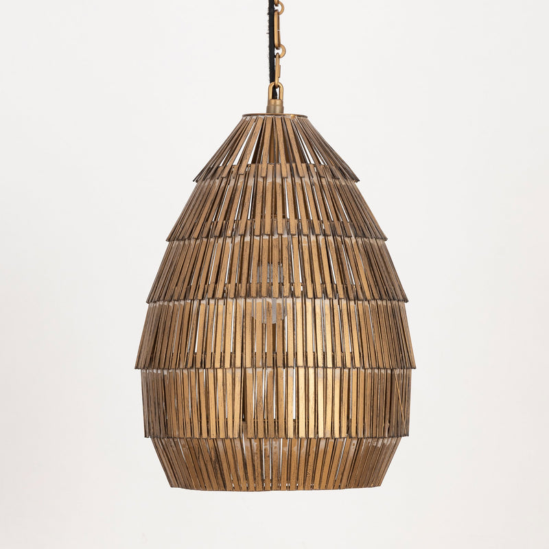 Gilda 14" 1 Light Pendant in Antique Brass