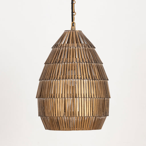 Gilda 14" 1 Light Pendant in Antique Brass