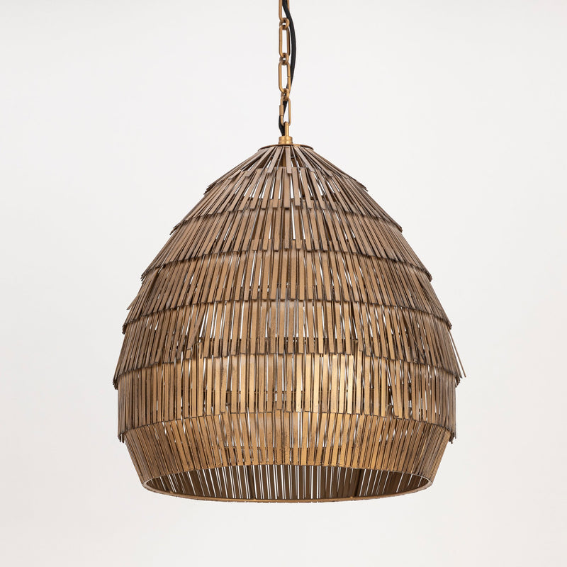 Gilda 20" 1 Light Pendant in Antique Brass
