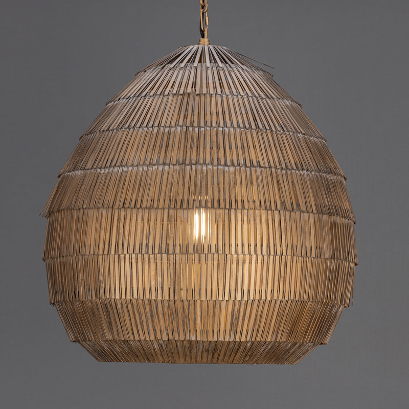 Gilda 24.5" 1 Light Pendant in Antique Brass