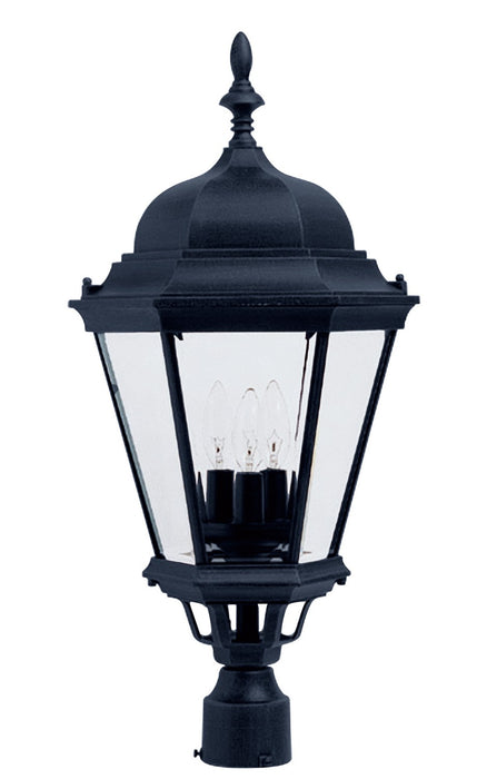 Westlake Three Light Outdoor Pole/Post Lantern in Black