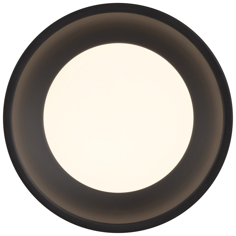 Bongo Short LED Flush Mount in Black
