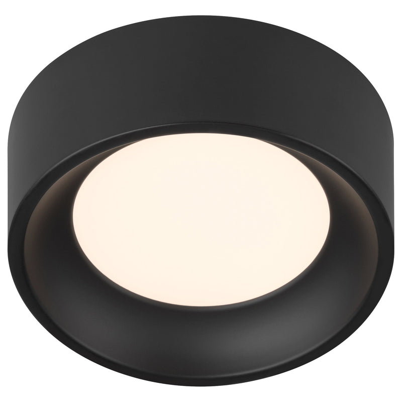 Bongo Short LED Flush Mount in Black