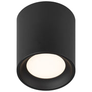 Bongo Tall LED Flush Mount in Black
