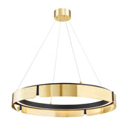 Tribeca Chandelier in Aged Brass / Black