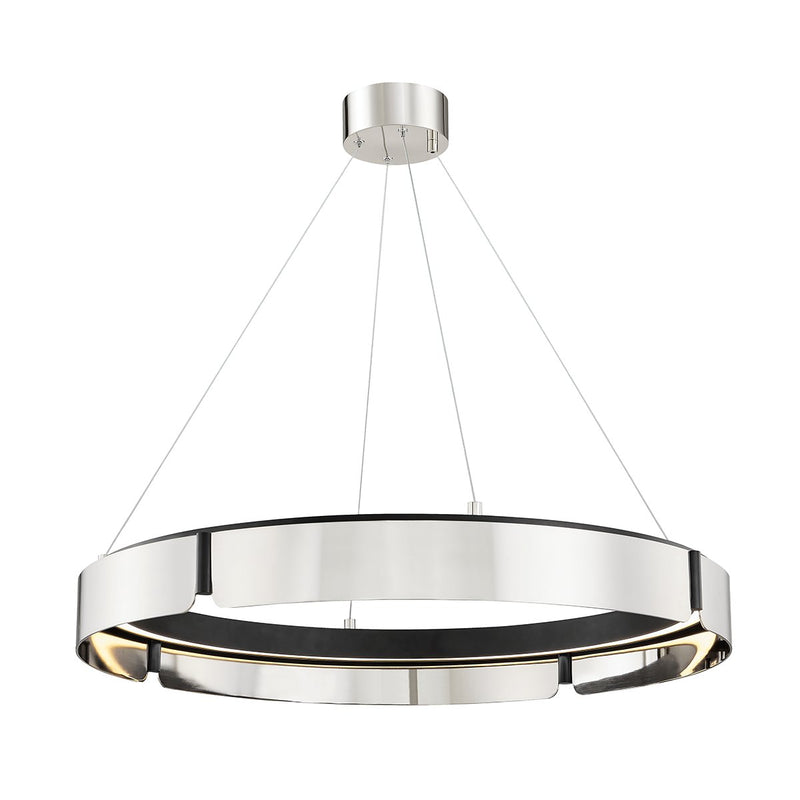 Tribeca Chandelier in Burnished Nickel / Black