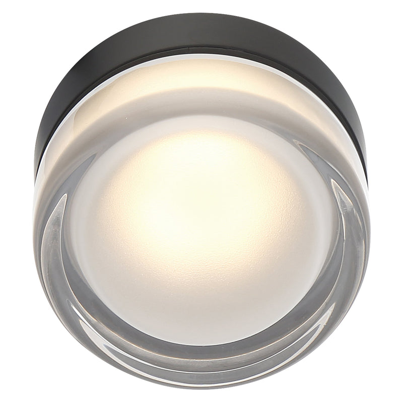 Masso LED Wall / Ceiling Light in Matte Black