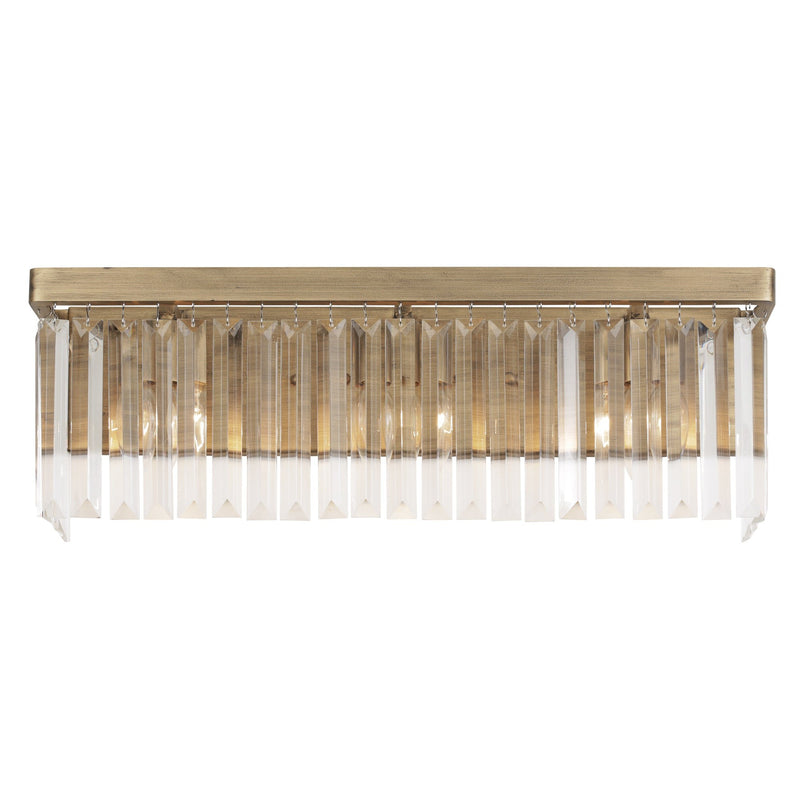 Social Club 3-Light 21.5" Vanity Light in Havana Gold
