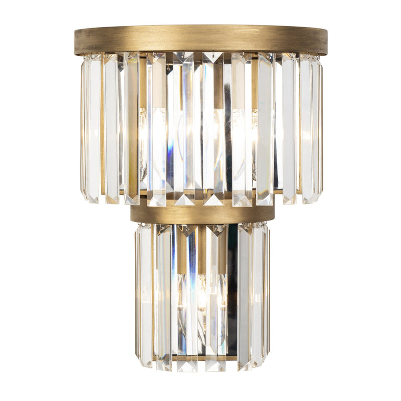 Social Club 3-Light 14" Wall Sconce in Havana Gold