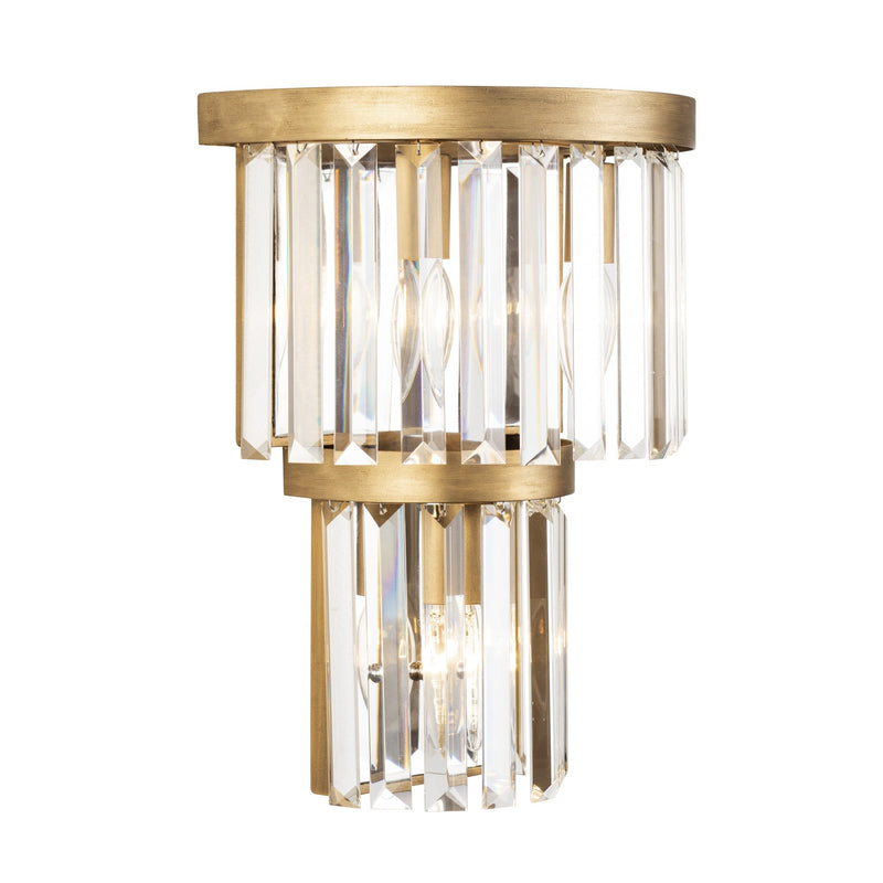 Social Club 3-Light 14" Wall Sconce in Havana Gold