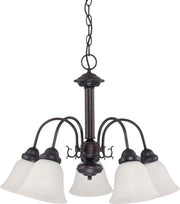 Ballerina 5-Light Chandelier in Mahogany Bronze