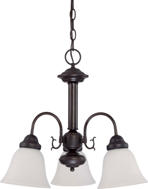 Ballerina 3 Light Chandelier in Mahogany Bronze