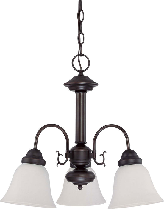 Ballerina 3 Light Chandelier in Mahogany Bronze
