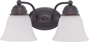 Empire 2-Light Bath Vanity Light in Mahogany Bronze