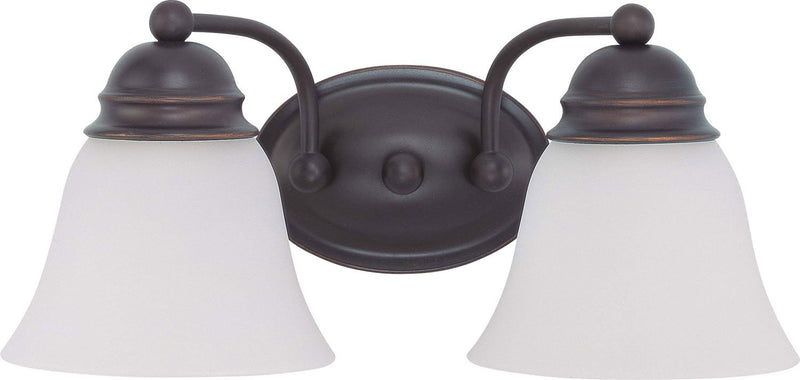 Empire 2-Light Bath Vanity Light in Mahogany Bronze