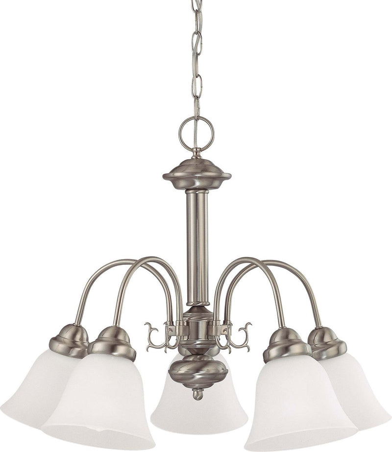 Ballerina 5-Light Chandelier in Brushed Nickel