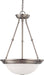 3 Light 15" Pendant in Brushed Nickel