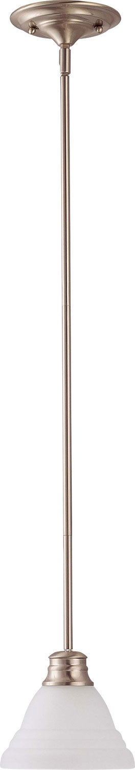 Empire 1 Light 7" Mini Pendant in Brushed Nickel